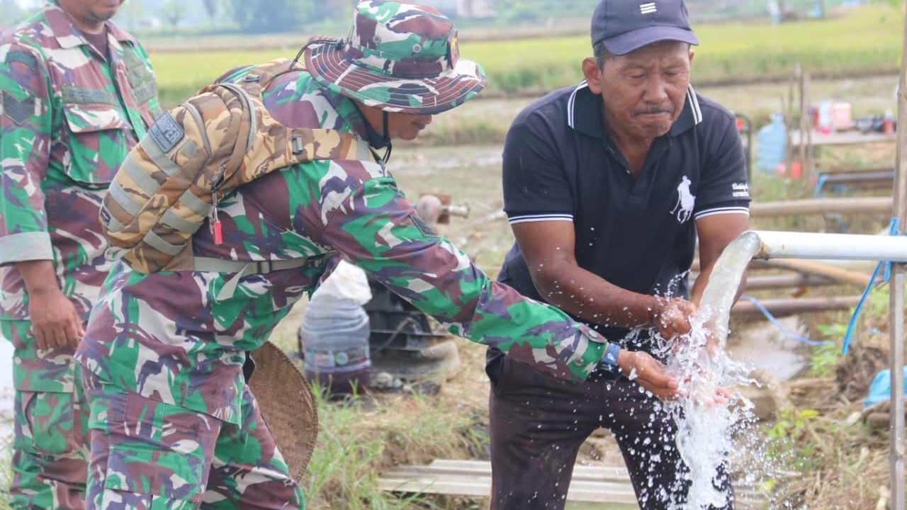 TMMD Pati Berhasil Bangun Sumur Bor Air Bersih Desa Godo