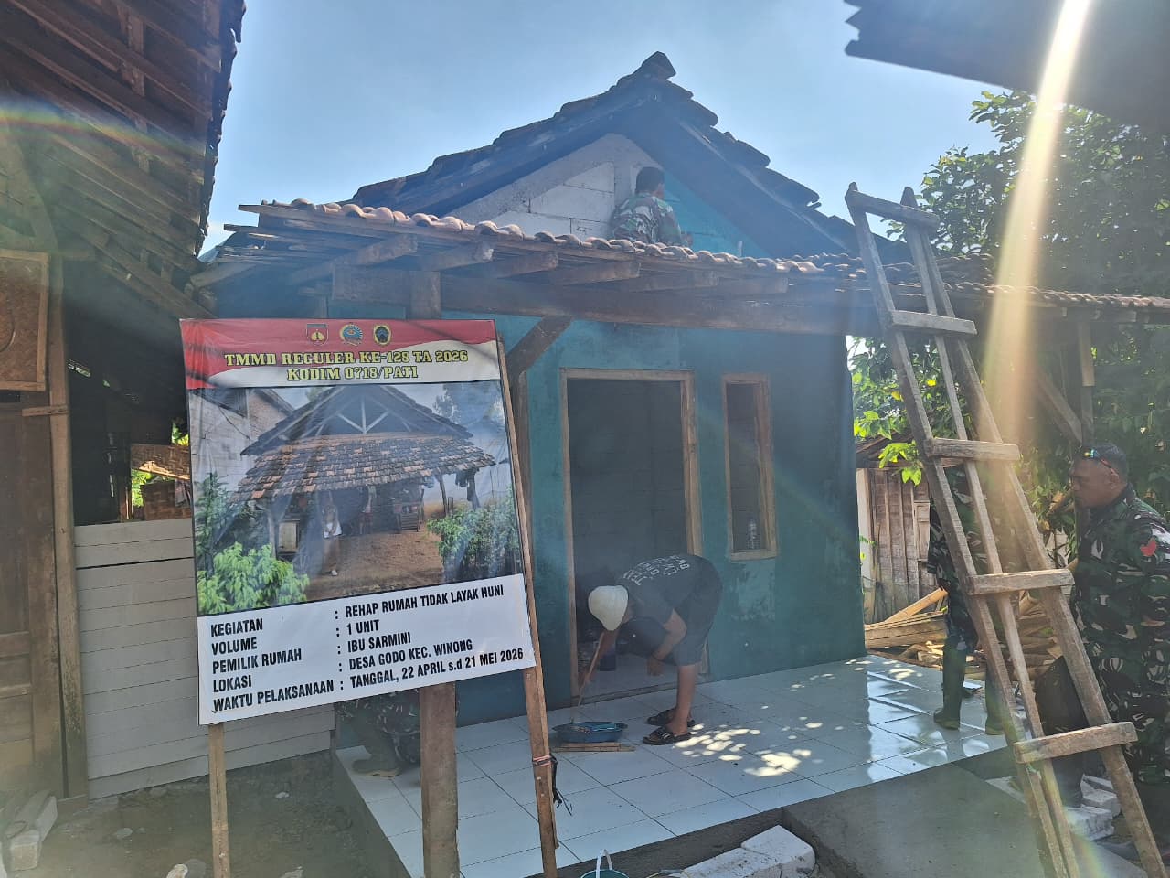 Tim TMMD Selesaikan Pembangunan RTLH